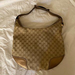 Gucci Metallic Bronze Hobo Bag